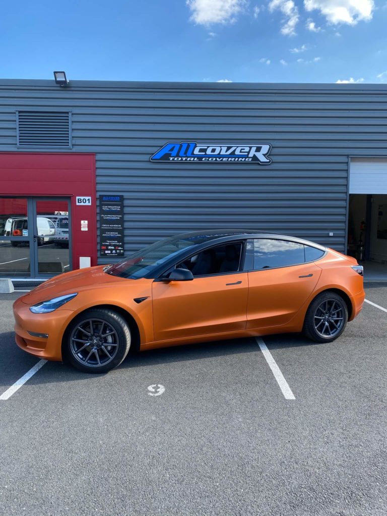 Tesla Model 3 3M Satin Canyon Copper – Satin Black
